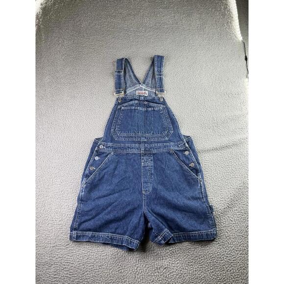 Bill Blass Pants - Bill Bass Vintage Denim Overall Shorts Medium Cotton Utility Pockets Shortalls